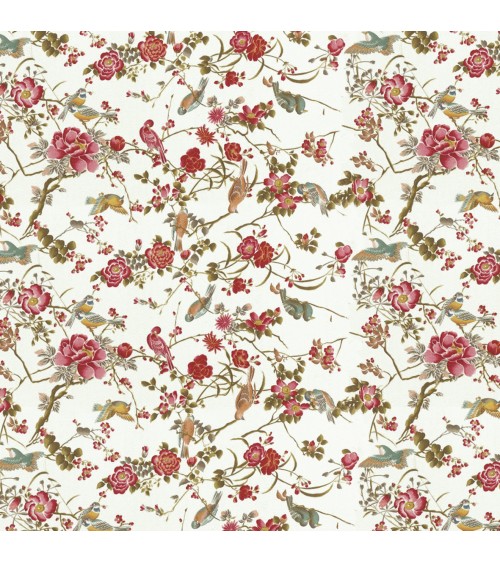 20. Red Floral on White...