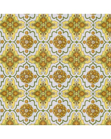 100. Vintage Green & Yellow Wallpaper