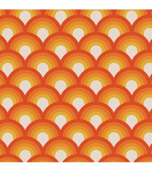 103. Vintage Orange Wallpaper