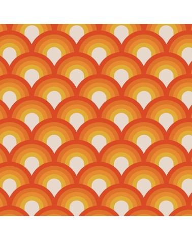 103. Vintage Orange Wallpaper