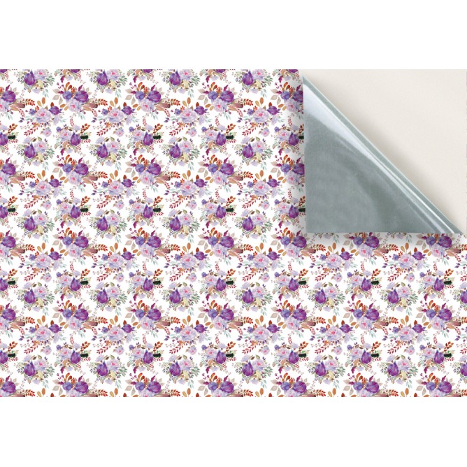 145. Vintage Floral Violet Wallpaper