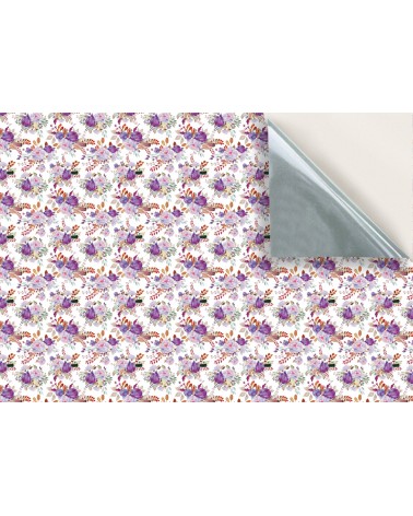 145. Vintage Floral Violet Wallpaper