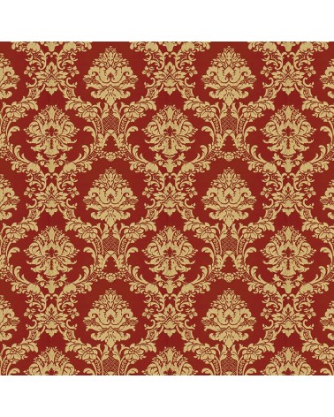 148. Damask Deep Red & Gold Wallpaper