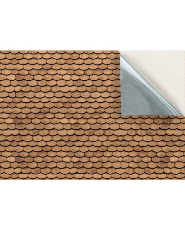 92. Scallop Brown Roof Tiles