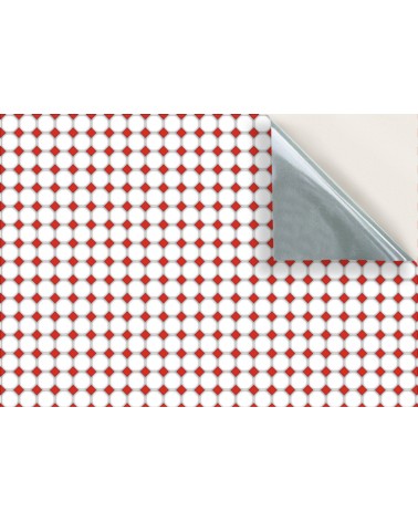 45. Red & White Diamond Floor Tiles