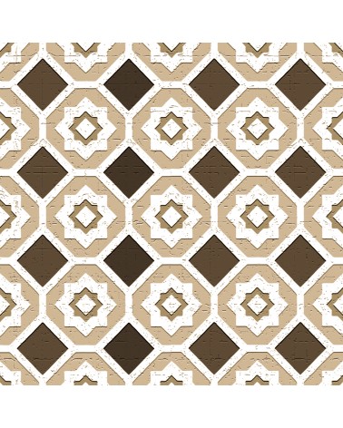 168. Vintage Floor Tiles Beige Brown