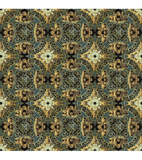 162. Antique Carpet Gold Black