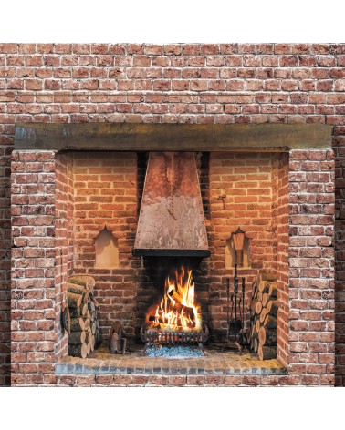 158. Inglenook Brick Fireplace