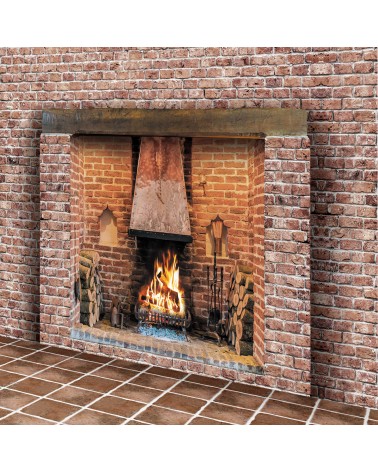 158. Inglenook Brick Fireplace