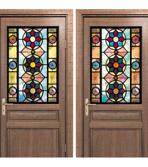 208. Old Glass Panel Doors