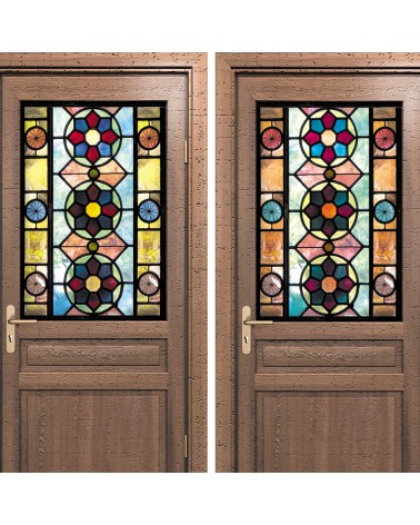 208. Old Glass Panel Doors