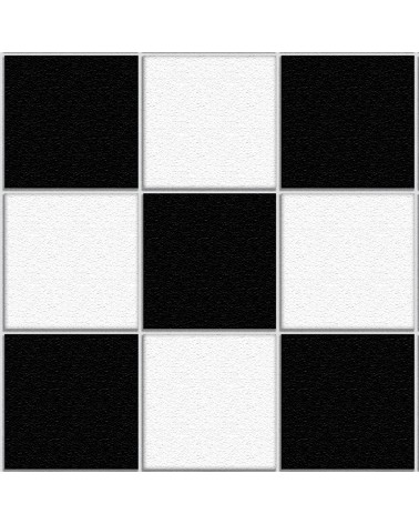 42. Black & White Chequered Floor Tiles