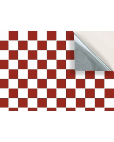 44. Red & White Chequered Floor Tiles